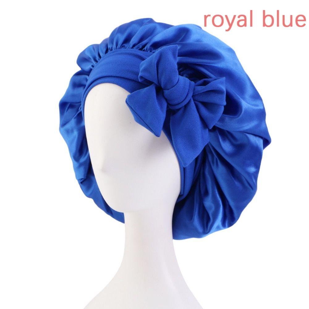 With Headband Sleeping Cap Turban Bonnet Sleep Hat Breathable Head Wrap Scarf Women Children