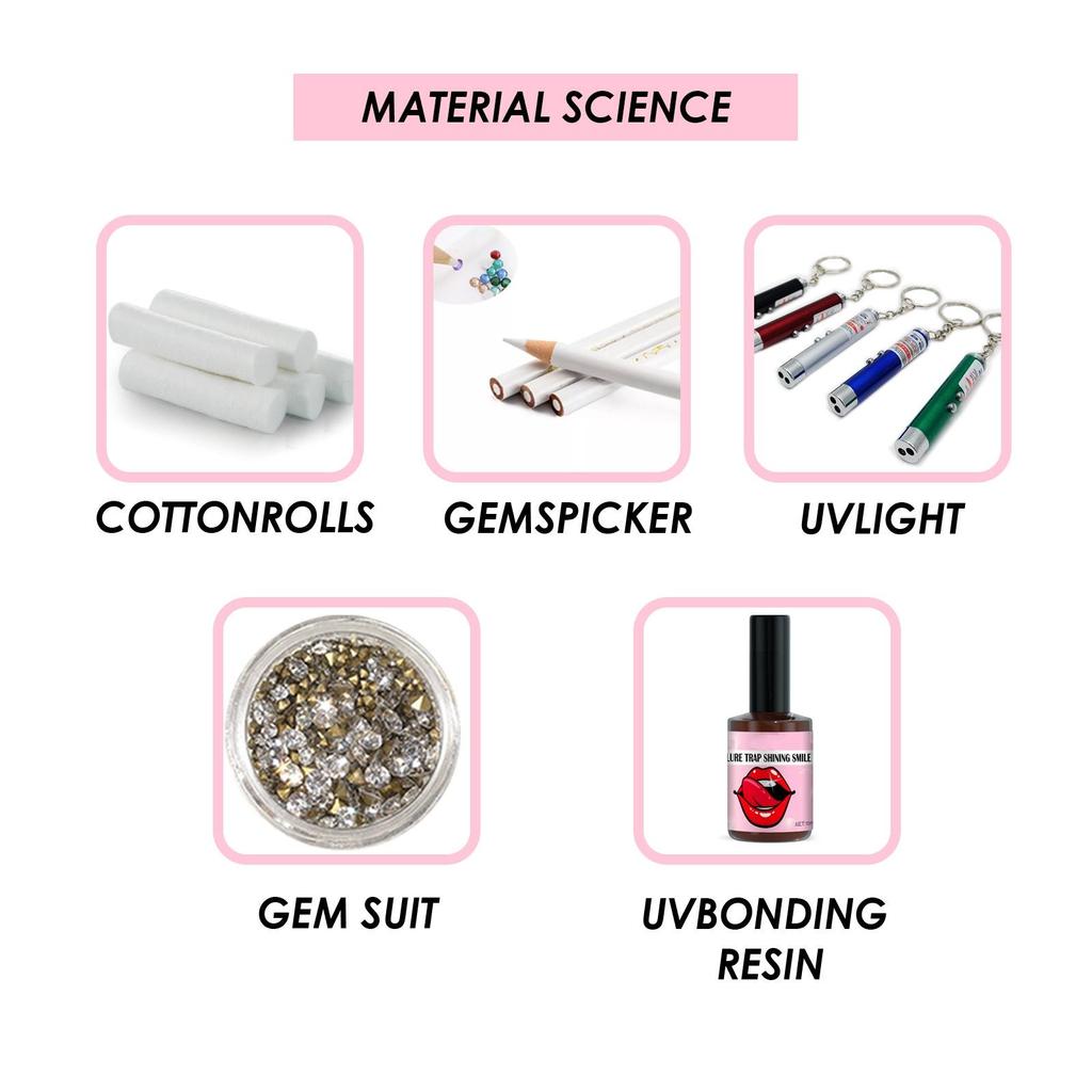 Набор для изготовления драгоценных камней для зубов «Сделай сам», стартовый набор для украшения зубов «сделай сам» с клеем и подсветкой для девочек и женщин