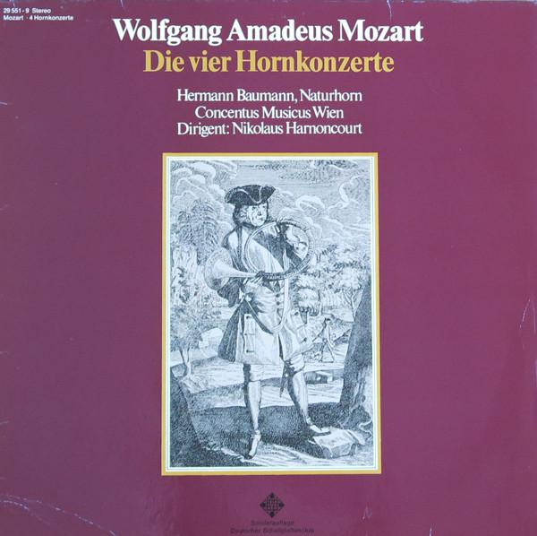 Виниловая пластинка WOLFGANG AMADEUS MOZART , HERMANN B - Четыре концерта для валторны 295519 Telefunken Германия Классика Б/у