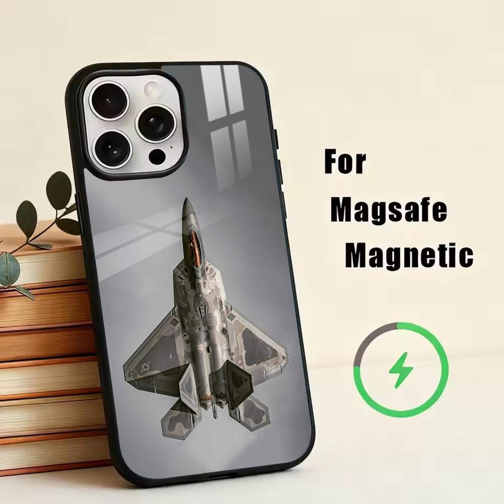 Fighter aircraft Phone Case For iPhone17,16,15,14,13,12,11 Plus,Pro Magnetic For Magsafe Wireless Charging