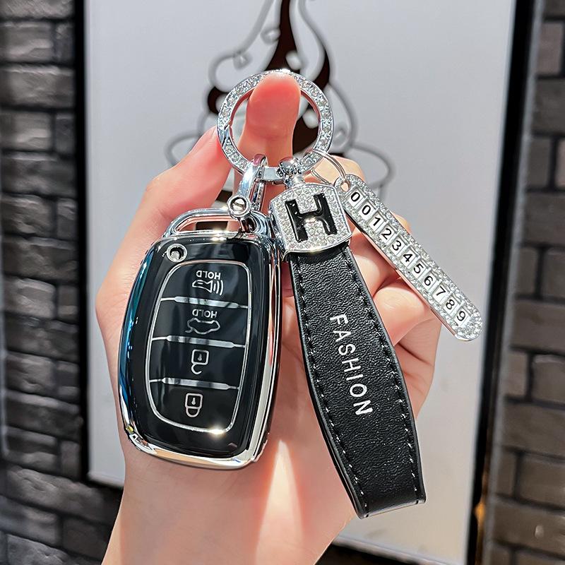 Чехол-защита для брелока автомобиля Hyundai Creta Ix35 Ix45 I10 I30 I40 Tucson Santa Fe Rena Sonata Elantra Azera