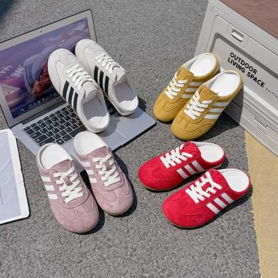 Новая сумка голова полутапочки женские летние универсальные одинарные туфли на плоской подошве женские туфли сандалии на одну ногу