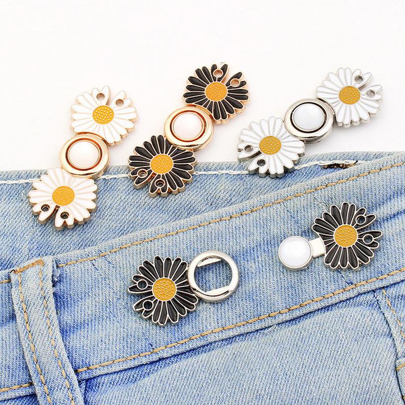 1 шт. затяните талию кнопка для женщин юбка брюки регулируемый зажим для талии металлический штифт