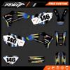 Комплекты наклеек Powerzone Custom Graphics для Yamaha WRF250 WRF450 2003-2004 2005-2006