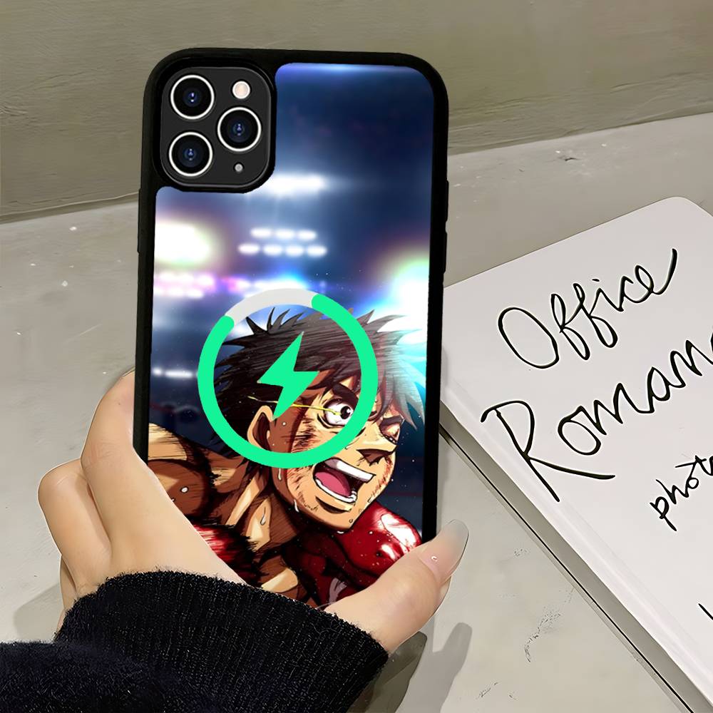 Hajime No Ippo Anime Magnetic Wireless Phone Case For IPhone 17 16 15 14 13 12 11 Pro Max Plus Mag Phone Cover