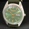 ВИНТАЖНЫЕ АВТОМАТИЧЕСКИЕ ЧАСЫ CITIZEN 8200 ЯПОНИЯ МУЖСКИЕ ЗЕЛЕНЫЙ ЦВЕТ ЦИФЕРБЛАТ a709350-1