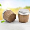 2Pcs Wood Thermos Stopper Sealed Safe Durable Vacum Flask'S Cork Plug Lid Cap