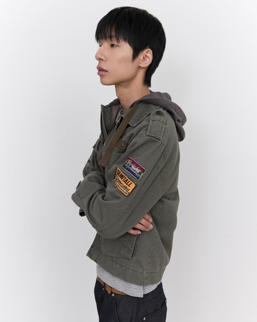 Bluesunflower Vintage Washed Hooded Jacket