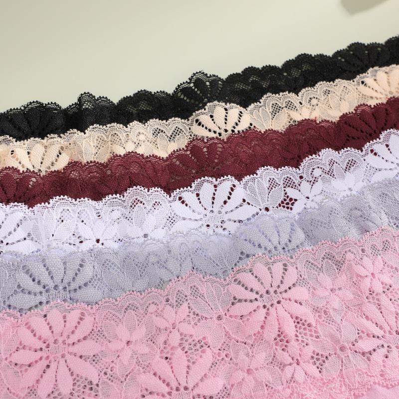 2PCS Seamless Cotton Briefs Women's Flower Lace Panties Sexy Particular Breathable Underwear Female Stretch Erotic Lingerie S-XL