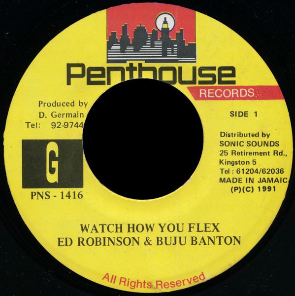 7-дюймовая пластинка ED ROBINSON & BUJU BANTON - Смотри, как ты выпендриваешься PNS1416 Penthouse Recor 1991 Ямайка Регги, Ска и Даб Б/У