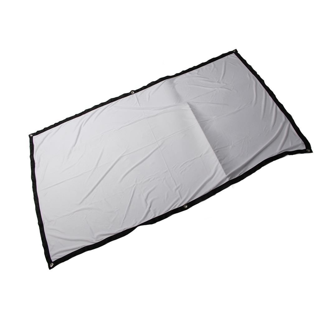 Outdoor Projection Screen 16:9 Crease Resist Foldable Double Sided Portable Projector Screen for