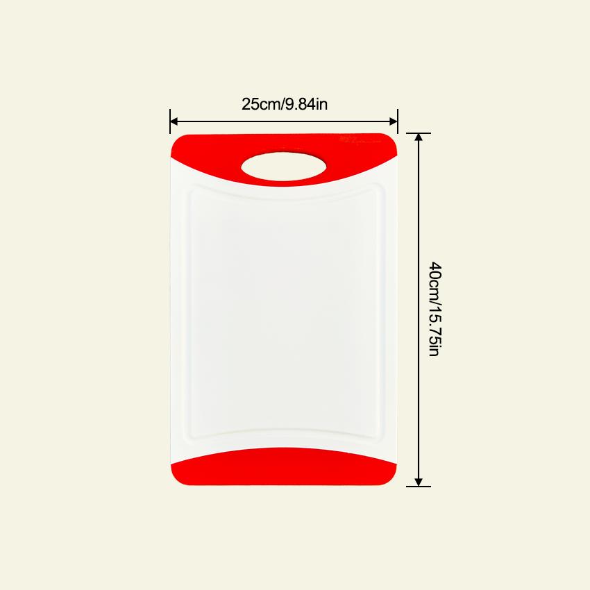 Eco-Friendly Dishwasher Safe Non-Slip Plastic Juicy Groove Cutting Board for Kitchen Use