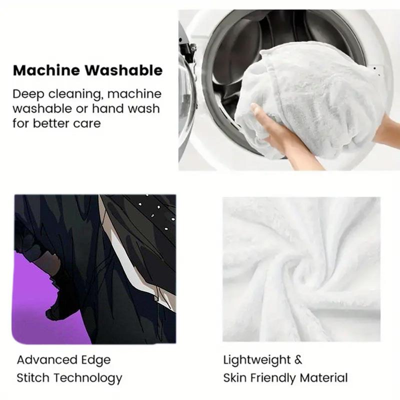 hypnosismic 2D Flat Pattern Flannel Blanket High quality All Seasons Warmth and Comfort Perfect for Christmas Gifts.NMT0928085