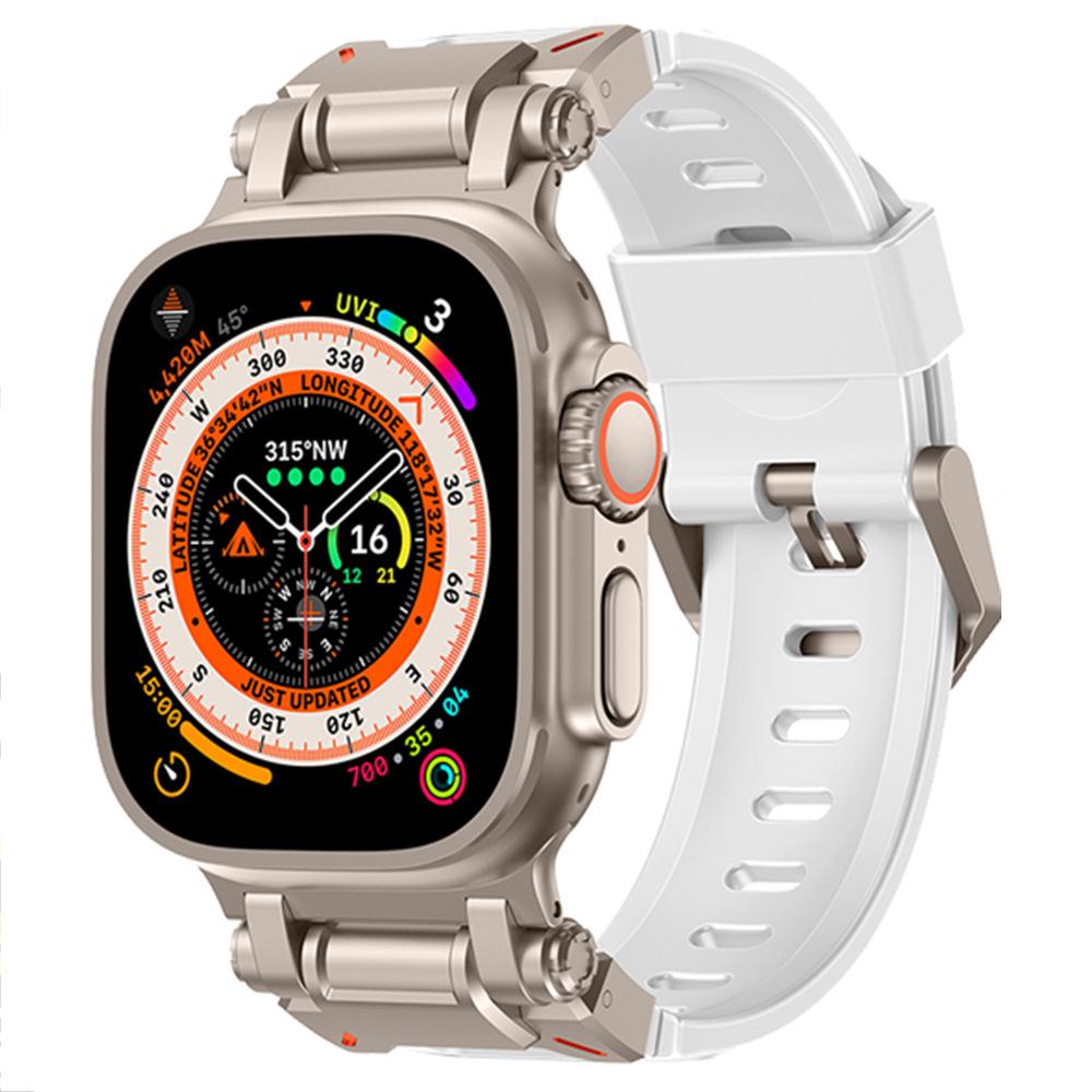 Совместимый силиконовый ремешок Explorer для Apple Watch Series 8, 9 и моделей Ultra