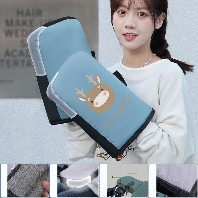 Motorcycle Scooter Handlebar Grip Gloves Muffs Winter Cycling Waterproof Windproof Bikecycle Handlebar Gloves Moto Accessories