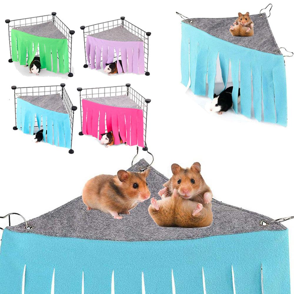 Гамак для ежа Угловой домик для мелких животных Гнездо для крысы Палатка-укрытие для кролика Домик для хомяка Укрытие для морской свинки