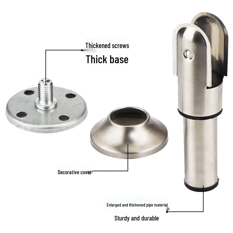 Adjustable Bathroom Partition Support Leg