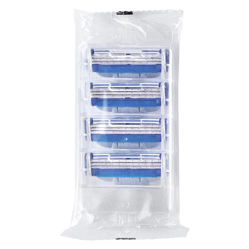 4 шт. новых бритвенных лезвий для Gillettee Mache 3 Turbo Safety Manual Shave Machines для мужчин со сменными лезвиями
