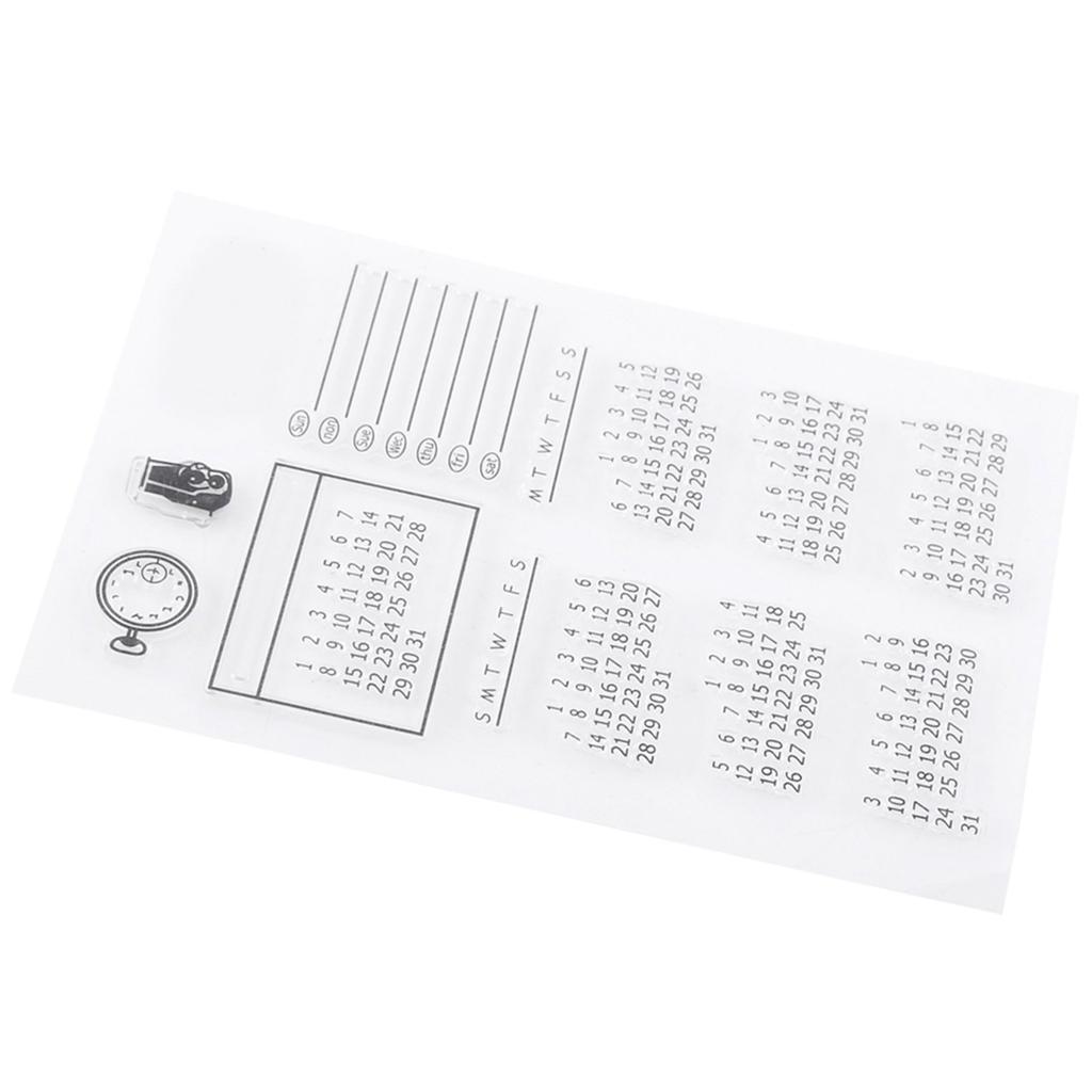 Transparent Clear Silicone Stamp Seal for Scrapbooking Photo Album Decorative Calendar