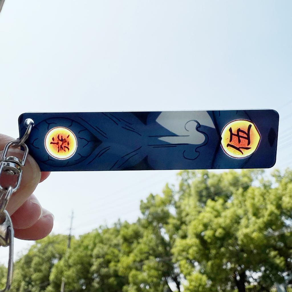 Eccentric Transparent Acrylic Pendant Dark Keychain, Creative Gift, Backpack Decoration Accessory