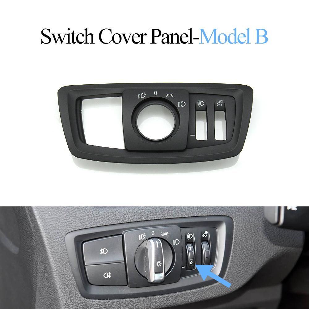 Car Front Headlight Fog Light Switch Button HeadLamp Rotary Cover Panel For BMW 1 2 Series F20 F21 F22 F23 X1 F48 F49 X2 F39