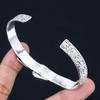 925 Silver Trillion American Dichroic Glass Stone Wedding Mother Bangle Jewelry