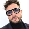 Защита от УФ-излучения Комфортные Прочные Высококачественные Ретро Дизайнерский Стиль Большие Квадратной Формы Авиаторы Женские Мужские Солнцезащитные Очки