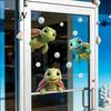 Non-damaging Glass Sticker under The Sea Mermaid Window Clings Ocean Animal Whale Turtle Octopus Static Cling Decal Seahorse Anti-Collision