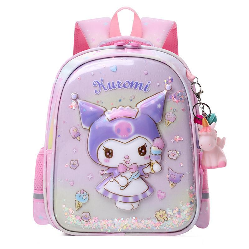 Adorable Cartoon Kuromi Kids Backpack For Girls And Boys Ages 3-6 With Nylon Shell
