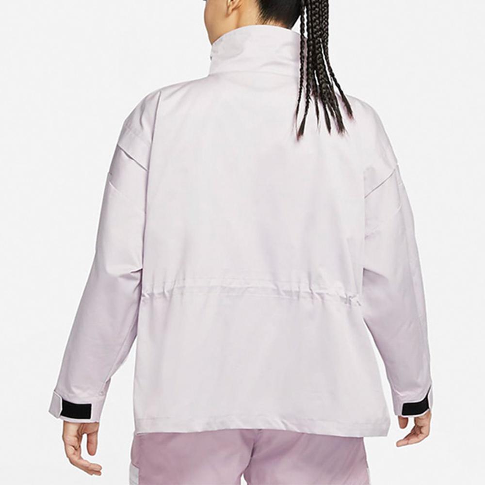 Nike Collection Essentials M65 Повседневная однотонная куртка с воротником-стойкой Женские куртки Светло-серые DD5986-511