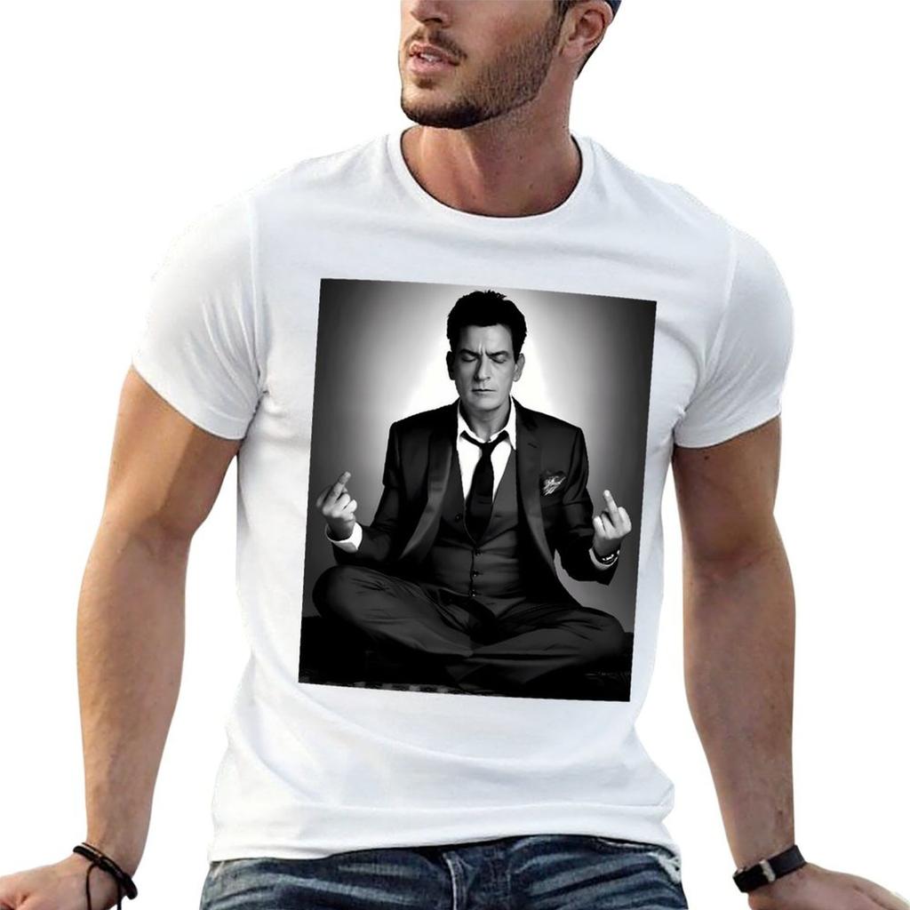 Charlie Sheen Tshirt T Shirt Unisex Designer Anime Tshirt Funny T Shirts Cotton Tshirt