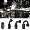 AN4/6/8/10/12 Swivel Hose End Fitting Adapter 0° 45° 90° 180° Aluminum Universal for Oil Cooler Kit Braided Oil Fuel Gas Hose