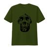 Neanderthal Prehistoric Skull Ancient Unisexs Cotton T shirt Top vintage Washed Slightly graphic streetwear Casual homme