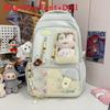 Lightweight Letter Pattern Nylon Travel Backpack For School And Outings Weekend