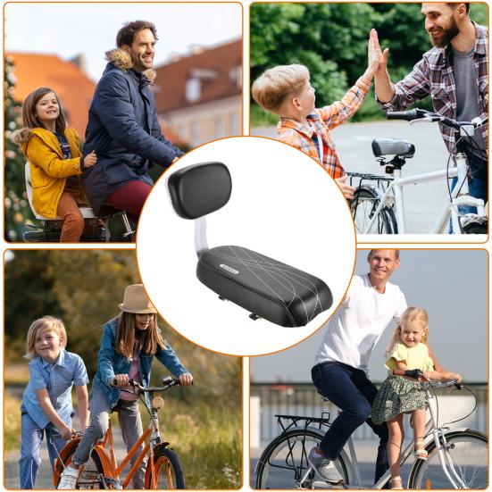 Yousheng Подушка на заднее сиденье велосипеда, подлокотник для велосипеда, подставка для ног, поручни, набор педалей, детское защитное сиденье для велосипеда для электрических складных велосипедов