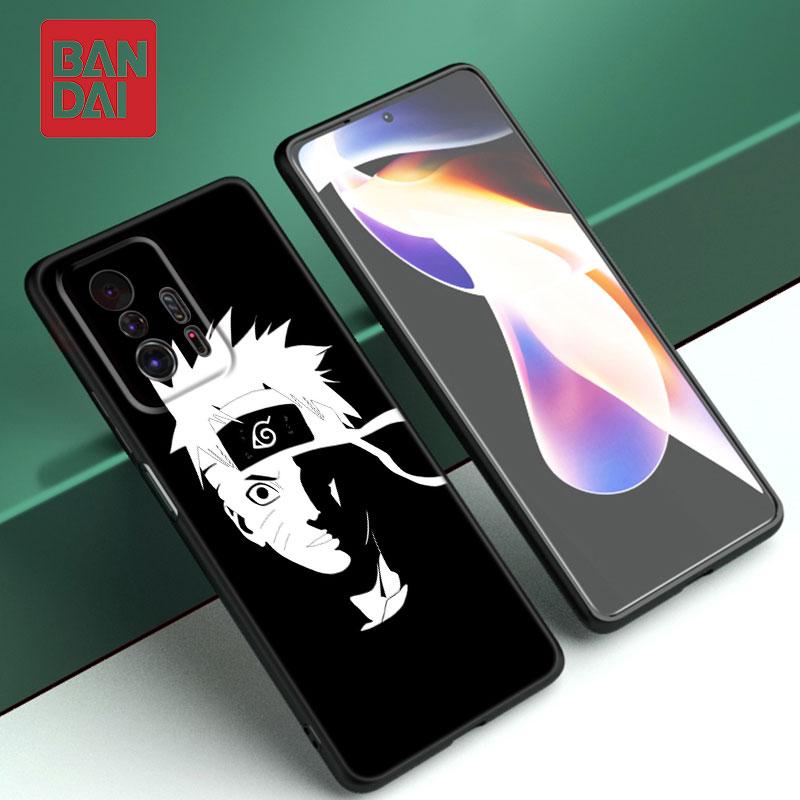 Черно-белый чехол для телефона «Наруто» для Xiaomi Mi POCO X3 NFC GT M4 M3 12 11T 10T Pro A2 11 Lite NE 11i 5G 12X F3 A3, черный чехол