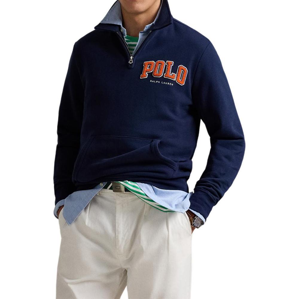 Polo Ralph Lauren Свитшот мужской с флисовым воротником и логотипом RL, цвет морской волны MNPOKNI16824157-410