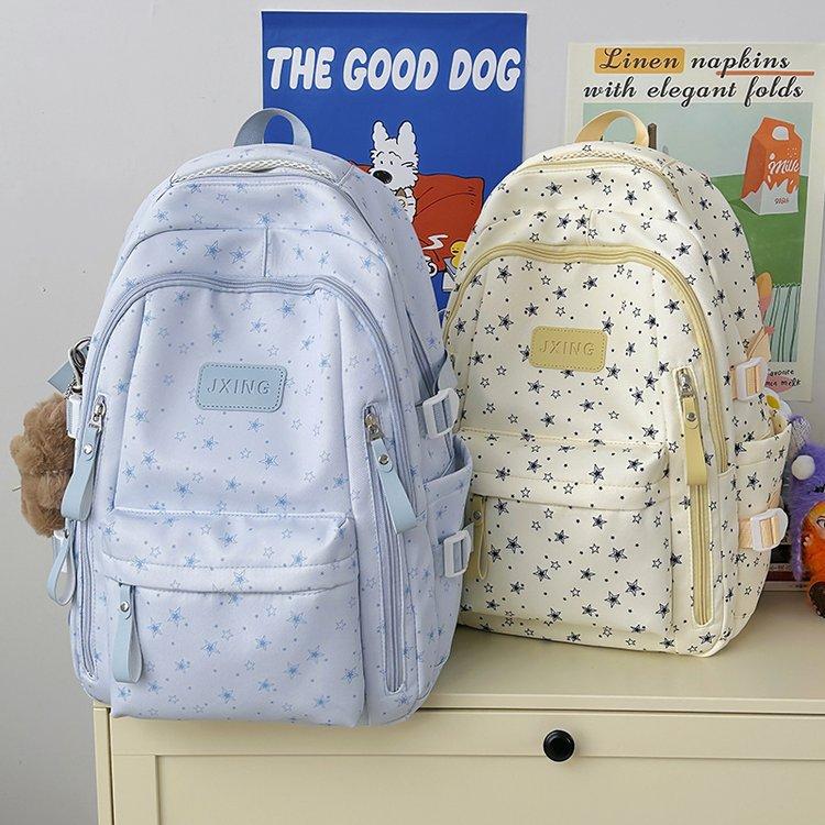 Schoolbag Junior high school students Junior high school students New ins High value student star schoolbag Large capacity backpack Backpack