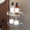 Non Perforated Soap Box Double Layer Drainage Soap Box Household Bathroom Countertop Soap Rack Bathroom Storage Rack