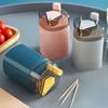 Single Toothpick Holder Pressed Automatic Toothpick Holder Kitchen Restaurant Desktop Organizer Dental Cleaning Tools