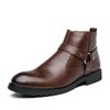 Fashion High Quality Fashion Men Casual Leather Ankle Boots British Style Casual Oxfords Non Slip Office Working Designer Shoes