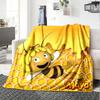 Maya the bee Theme Printed Blanket - Perfect for Couch, Bed, Travel & Outdoor Use | Machine Washable, Cozy & Durable.