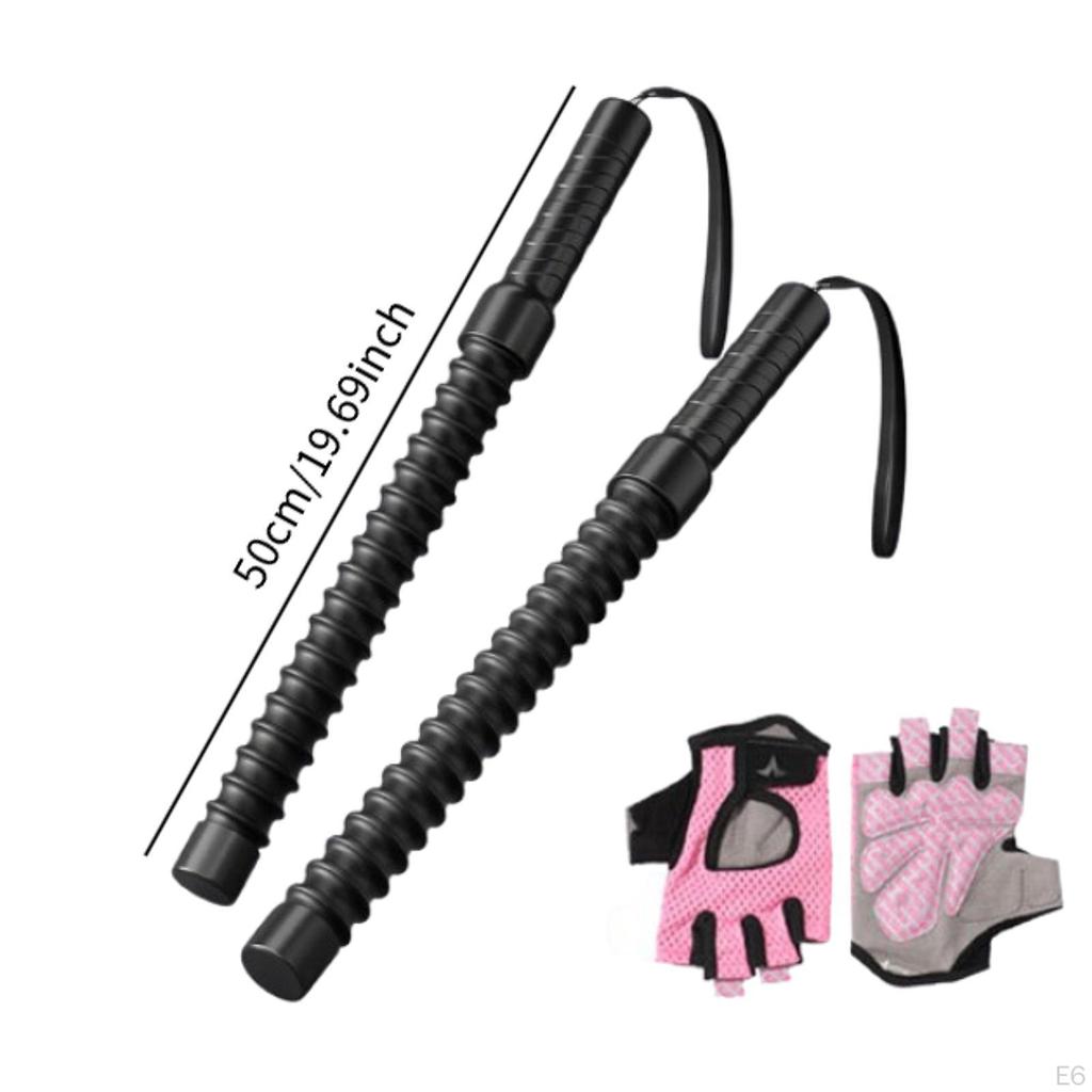 2 шт. Ropeless Battle Ropes Тренировочные фитнес-палки для мужчин и женщин Силовые тренировки