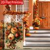 2D Flat, 2D Flat Thanksgiving Hello Fall Flower Garden Flag_2 (1)- Outdoor Garden Flag Double-sided Home Decoration Courtyard Decoration Outdoor Decor