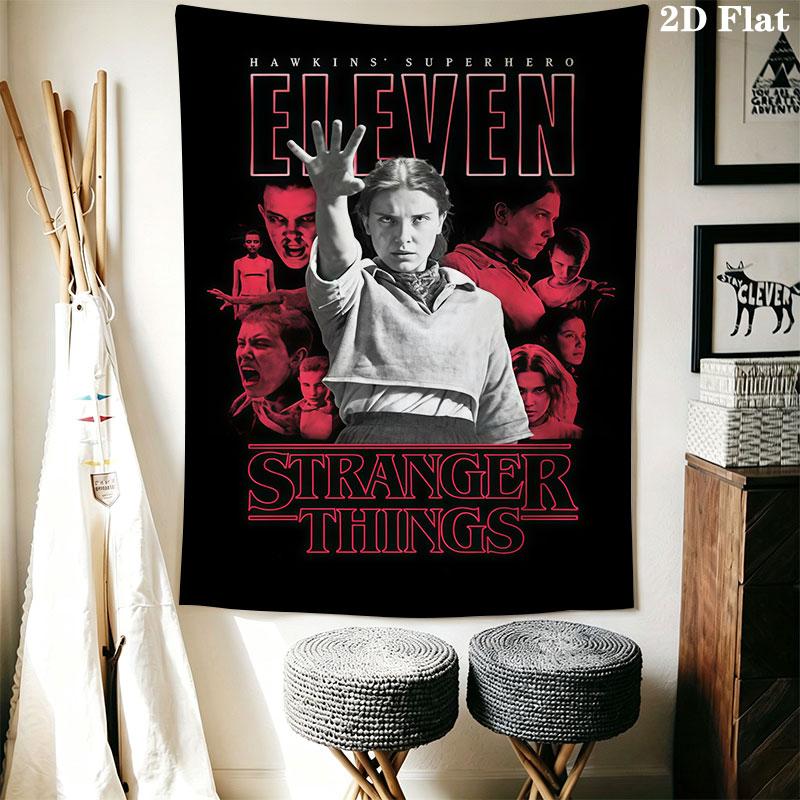 Stranger Things D Wall Hanging Printed Fabric Blanket Decorative Tapestries for Bedroom Living Room Home Decor