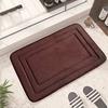 Ковер, быстросохнущий коралловый бархатный дверной коврик, нескользящий водопоглощающий коврик из пены с эффектом памяти, коврик для ванной, товары для дома