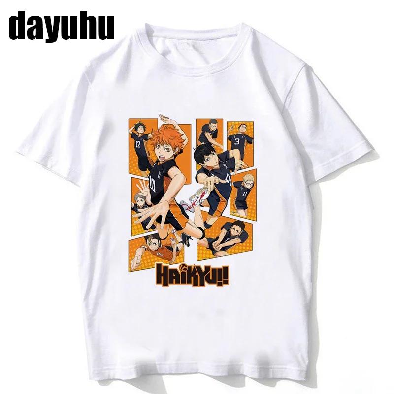 Футболка в стиле 90-х: Haikyuu (мужская/женская) с изображением Куроо, японского аниме, манги Бокуто, Шоё, волейбола, креативная футболка с мультяшным рисунком, мужская футболка.