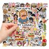 100 шт. виниловые водонепроницаемые наклейки Bob's Burgers для ноутбука, бампера, скейтборда