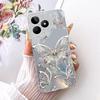 Чехол для телефона Realme C51 C51s C53 C60 / Realme Note 60, цветной, с бабочками и цветами, девичий, из мягкого силикона, с прозрачной задней крышкой