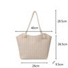 Женская пляжная винтажная плетеная сумка ручной работы, соломенные сумки для покупок, богемная летняя дорожная сумка для отпуска, повседневная сумка-тоут KTB